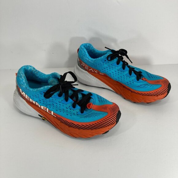 Merrell Agility Peak 5 Vibram Trail Trekking Running Shoes Women’s Size 8.5 Blue - Picture 3 of 13